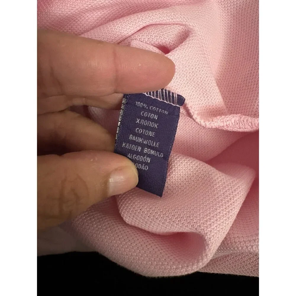 Men's Ralph Lauren Purple Label Polo Pink Size S Golf 100% Cotton